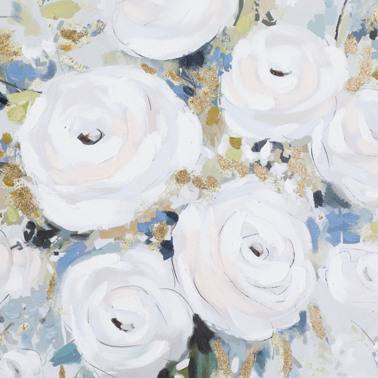 Red Barrel Studio® White Polystone French Country Framed Wall Art, 48